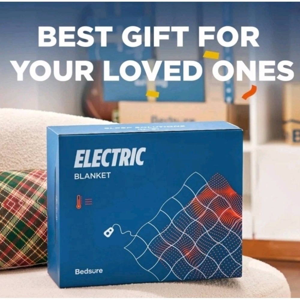 Bedsure Electric Blanket Full Size - Soft Flannel Heated Blanket, Fast Heating w